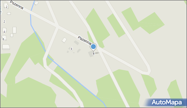 Nowa Dęba, Pszenna, 6, mapa Nowa Dęba