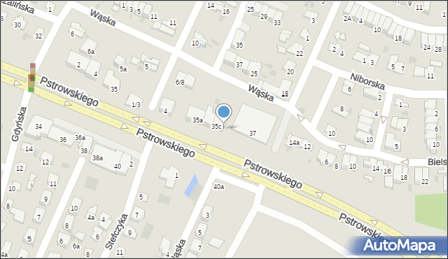 Olsztyn, Pstrowskiego Wincentego, 35d, mapa Olsztyna