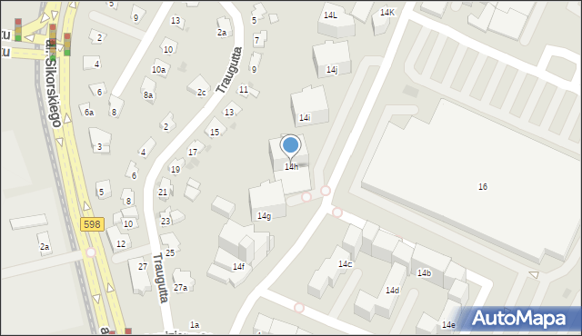 Olsztyn, Pstrowskiego Wincentego, 14h, mapa Olsztyna