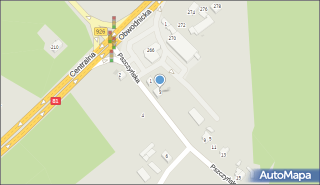 Orzesze, Pszczyńska, 3, mapa Orzesze