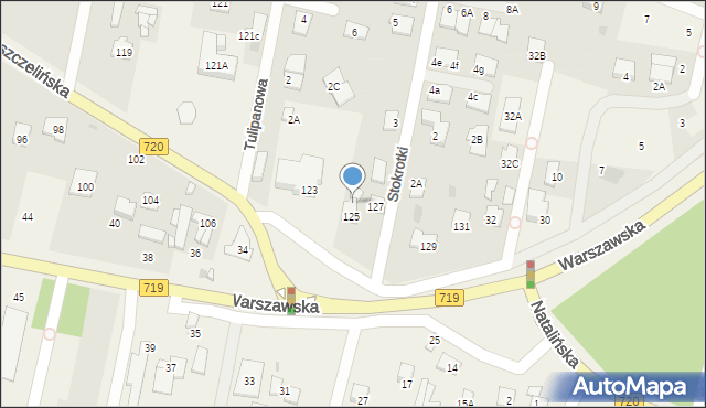 Otrębusy, Pszczelińska, 125a, mapa Otrębusy