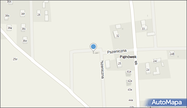 Pątnówek, Pszeniczna, 11b, mapa Pątnówek