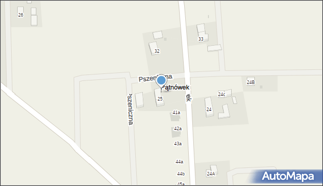 Pątnówek, Pszeniczna, 13b, mapa Pątnówek