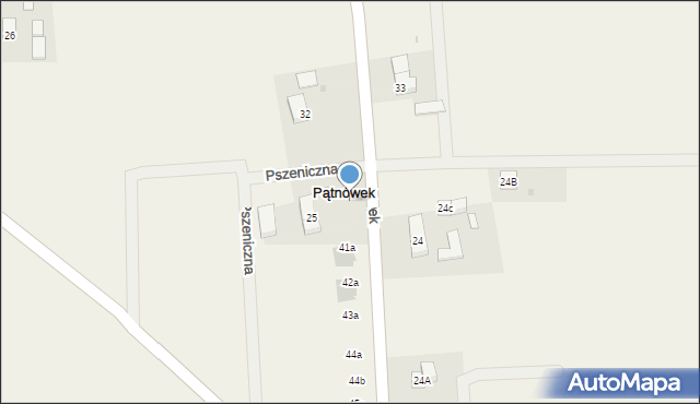 Pątnówek, Pszeniczna, 14b, mapa Pątnówek