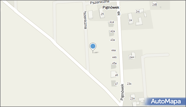 Pątnówek, Pszeniczna, 4b, mapa Pątnówek