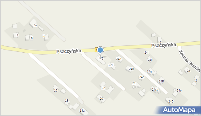 Pawłowice, Pszczyńska, 22g, mapa Pawłowice