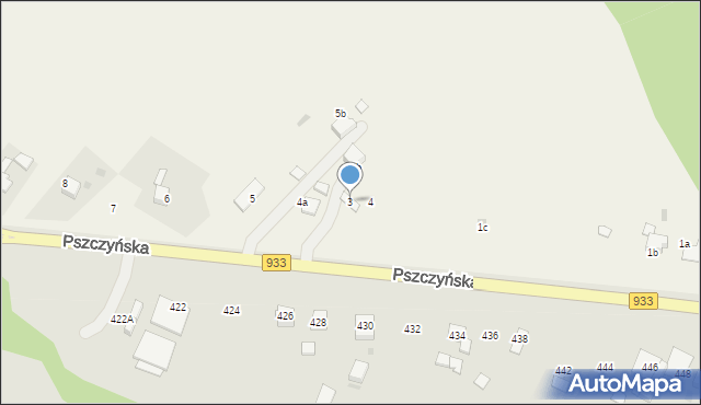 Pniówek, Pszczyńska, 3, mapa Pniówek