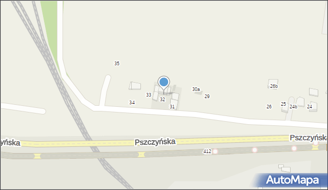 Pniówek, Pszczyńska, 32A, mapa Pniówek