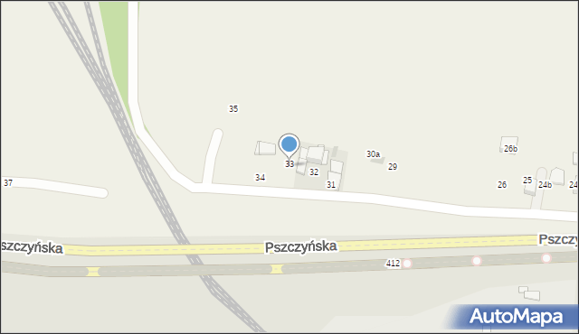 Pniówek, Pszczyńska, 33, mapa Pniówek
