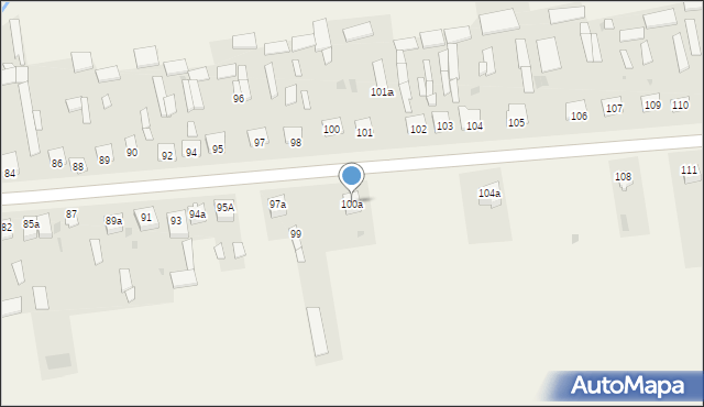 Psary, Psary, 100a, mapa Psary