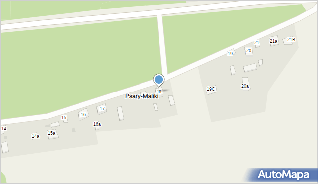 Psary, Psary, 18, mapa Psary