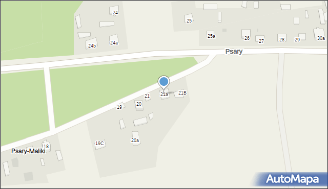 Psary, Psary, 21a, mapa Psary
