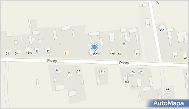 Psary, Psary, 36C, mapa Psary