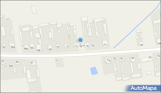 Psary, Psary, 74, mapa Psary