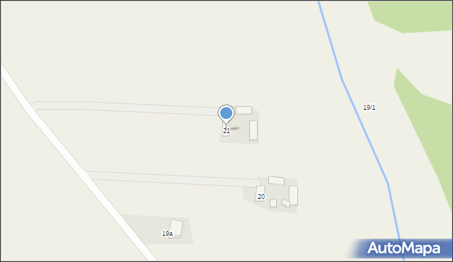 Psary, Psary, 21, mapa Psary