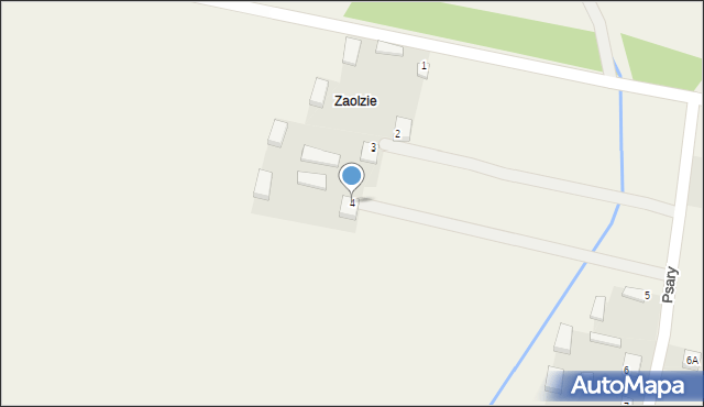 Psary, Psary, 4, mapa Psary