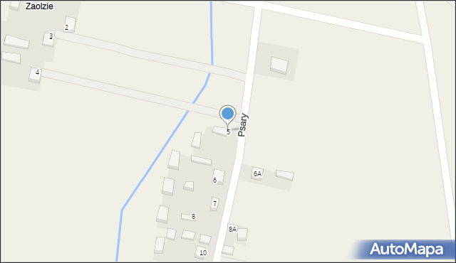 Psary, Psary, 5, mapa Psary