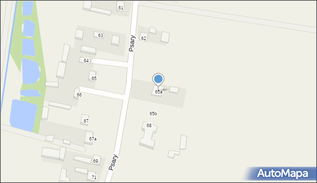 Psary, Psary, 65a, mapa Psary