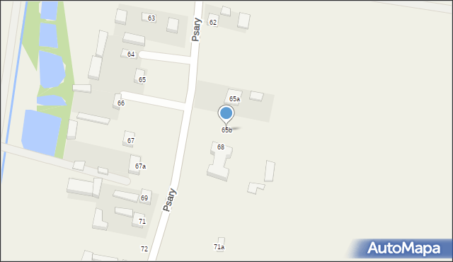 Psary, Psary, 65b, mapa Psary