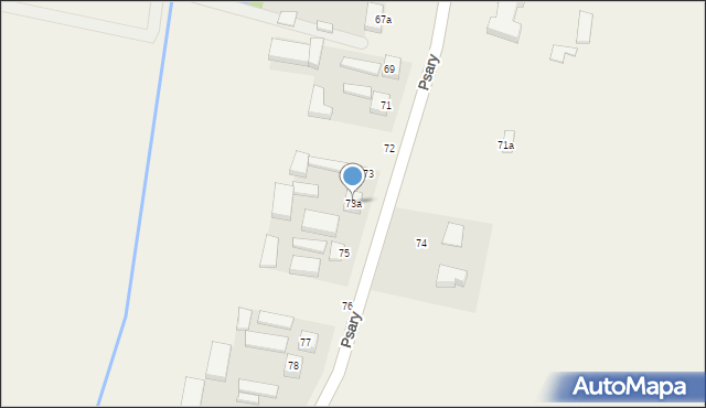 Psary, Psary, 73a, mapa Psary