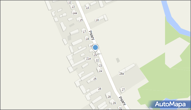 Psary, Psary, 21, mapa Psary