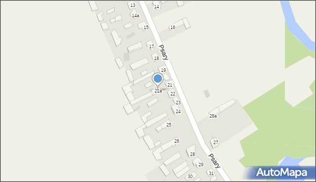 Psary, Psary, 21a, mapa Psary