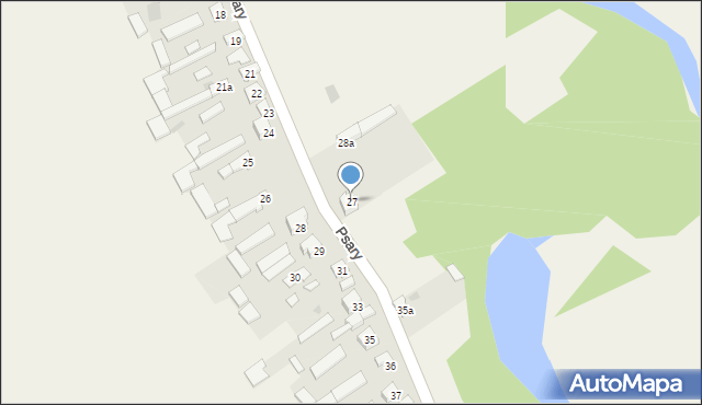 Psary, Psary, 27, mapa Psary