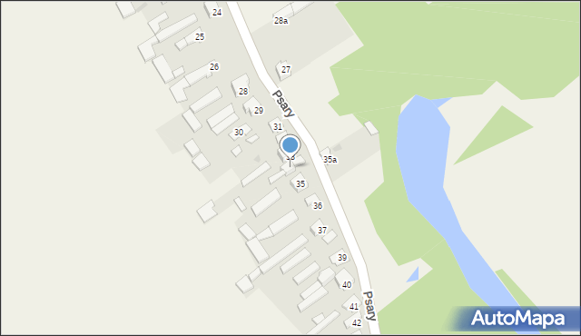 Psary, Psary, 34A, mapa Psary