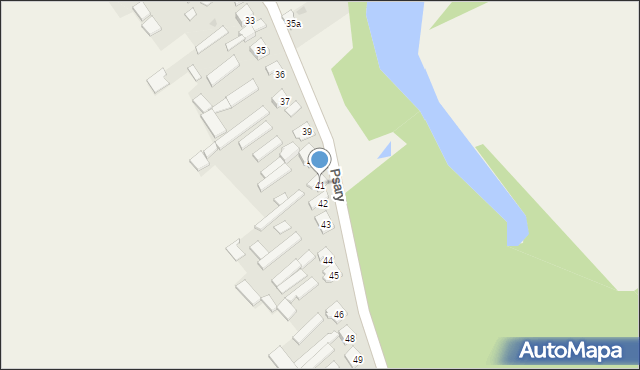 Psary, Psary, 41, mapa Psary