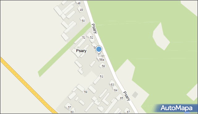 Psary, Psary, 56, mapa Psary