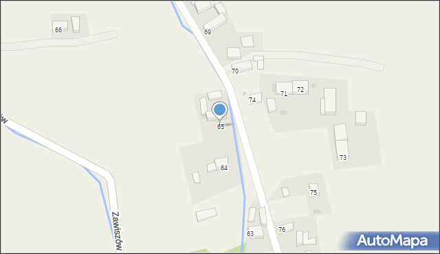 Psary, Psary, 65, mapa Psary