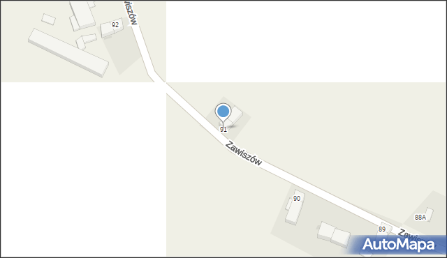 Psary, Psary, 91, mapa Psary