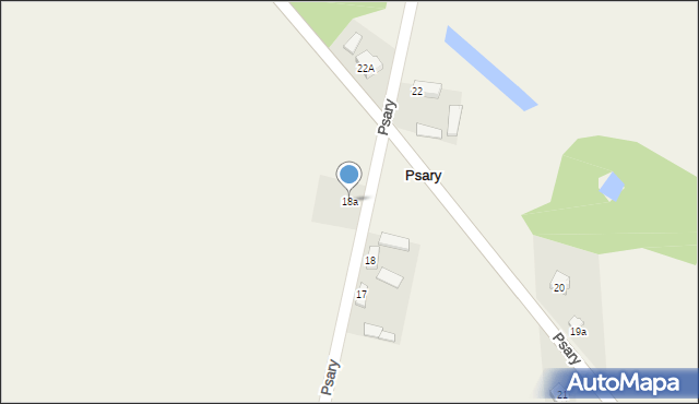 Psary, Psary, 18a, mapa Psary