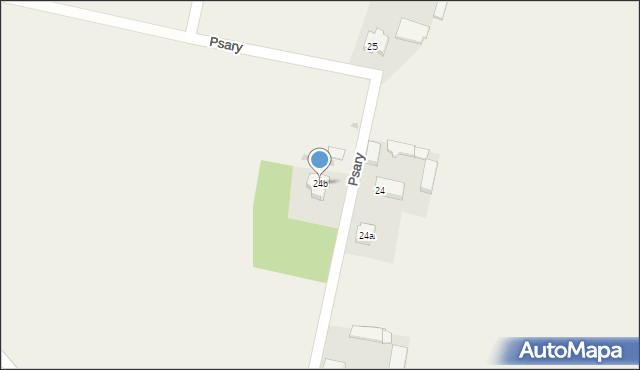 Psary, Psary, 24b, mapa Psary