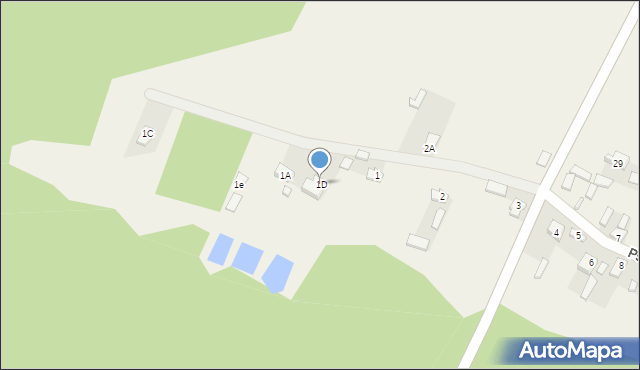 Psary, Psary, 1D, mapa Psary