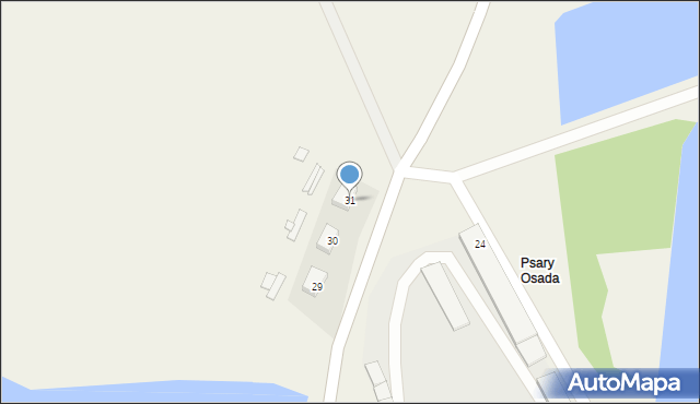 Psary, Psary, 31, mapa Psary