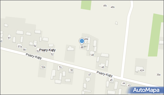 Psary-Kąty, Psary-Kąty, 49, mapa Psary-Kąty