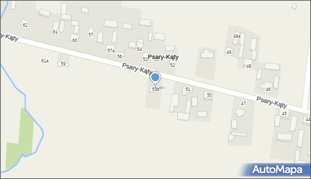 Psary-Kąty, Psary-Kąty, 53b, mapa Psary-Kąty