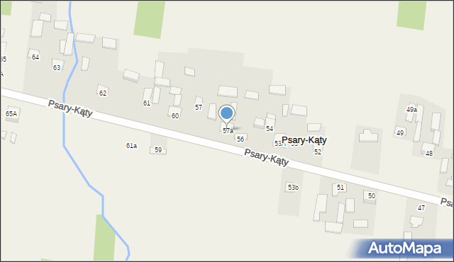 Psary-Kąty, Psary-Kąty, 57a, mapa Psary-Kąty