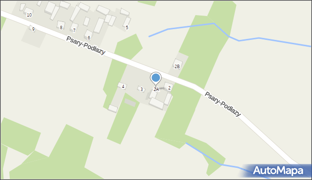 Psary-Podłazy, Psary-Podłazy, 2A, mapa Psary-Podłazy