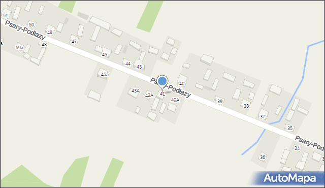 Psary-Podłazy, Psary-Podłazy, 41, mapa Psary-Podłazy