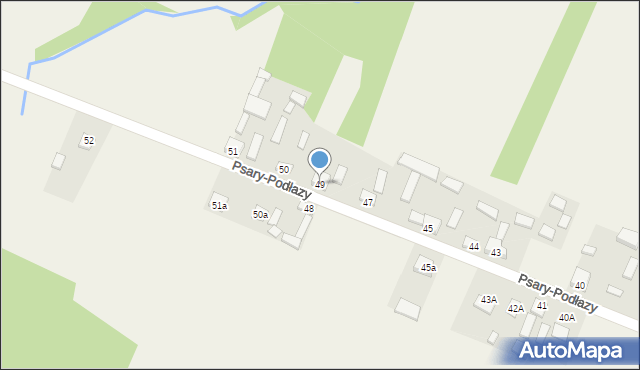 Psary-Podłazy, Psary-Podłazy, 49, mapa Psary-Podłazy