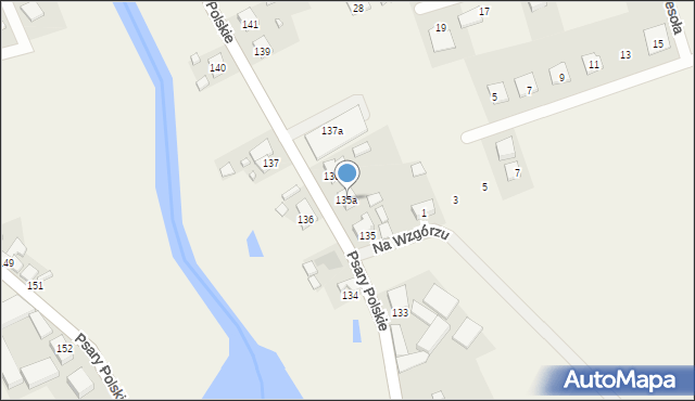 Psary Polskie, Psary Polskie, 135a, mapa Psary Polskie