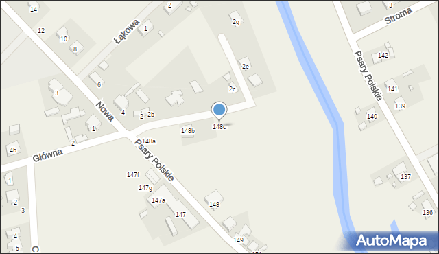 Psary Polskie, Psary Polskie, 148c, mapa Psary Polskie