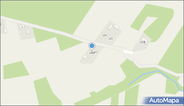 Psary-Stara Wieś, Psary-Stara Wieś, 104A, mapa Psary-Stara Wieś