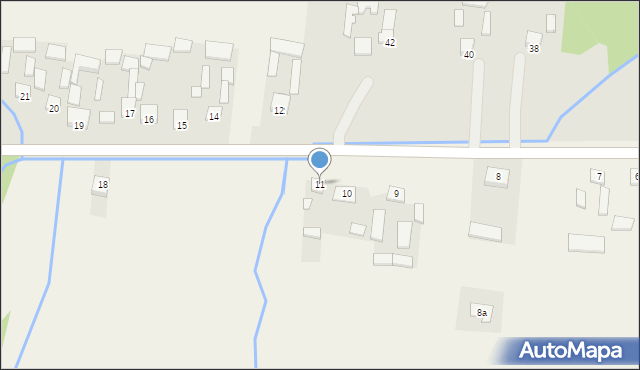 Psary-Stara Wieś, Psary-Stara Wieś, 11, mapa Psary-Stara Wieś