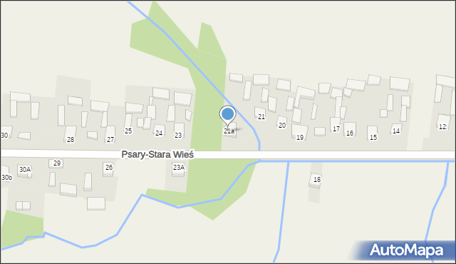 Psary-Stara Wieś, Psary-Stara Wieś, 21a, mapa Psary-Stara Wieś