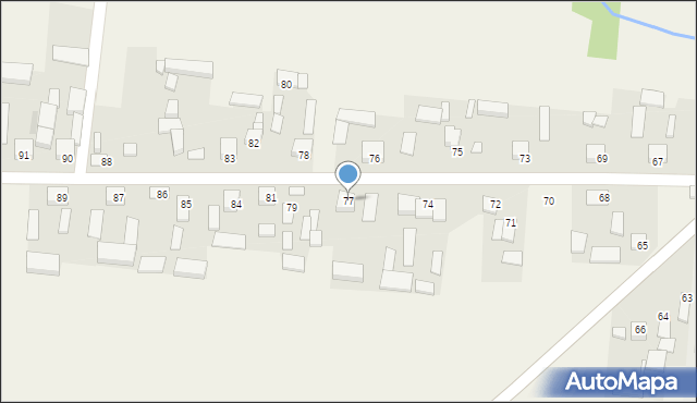 Psary-Stara Wieś, Psary-Stara Wieś, 77, mapa Psary-Stara Wieś