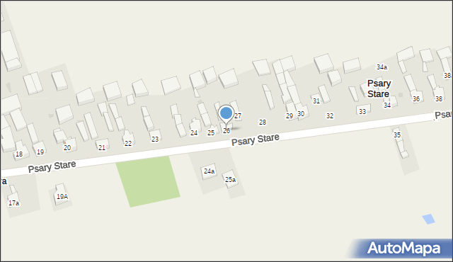 Psary Stare, Psary Stare, 26, mapa Psary Stare