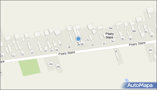Psary Stare, Psary Stare, 29, mapa Psary Stare